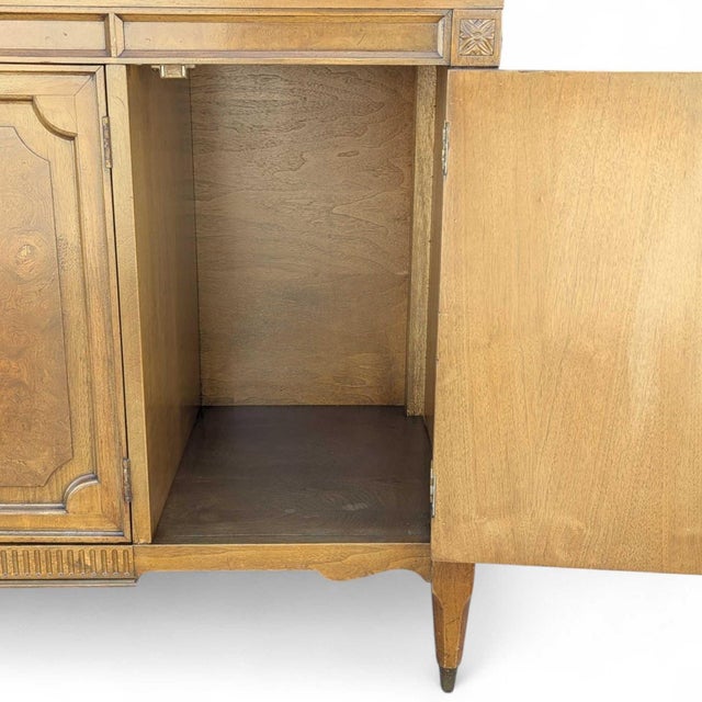 American of Martinsville Model 3114-15 Walnut Sideboard Buffet, 1950s Mid-Century Modern Credenza For Sale - Image 12 of 18