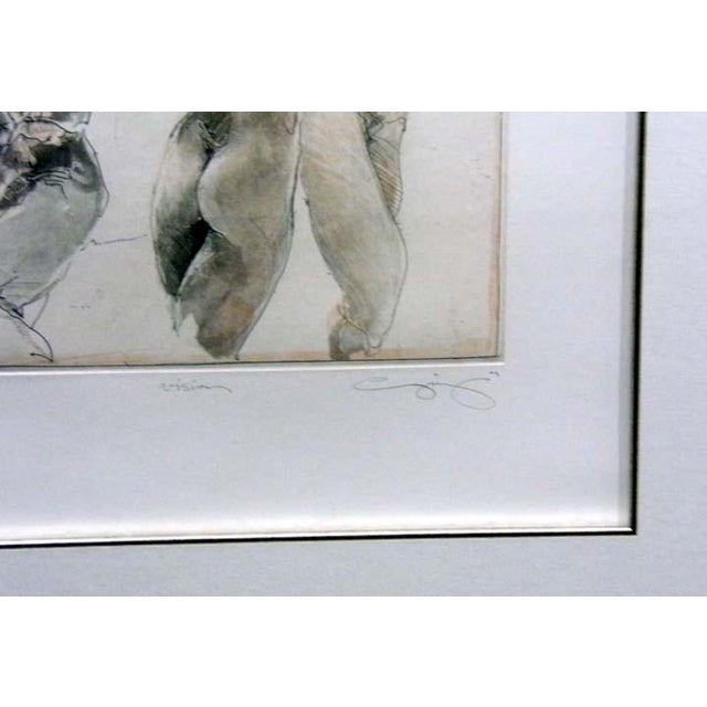 "Vision" by Jurgen Gorg Original Limited Edition Etching on Paper Edition Number: 73/150 100 percent guarantee of...