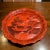 Red Vintage Chinese Cinnabar Decorative Display Plate For Sale - Image 8 of 9