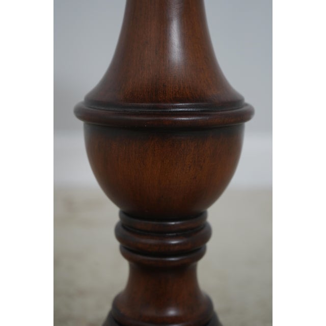Round Modern Regency Style Pedestal Occasional Table For Sale In Philadelphia - Image 6 of 12