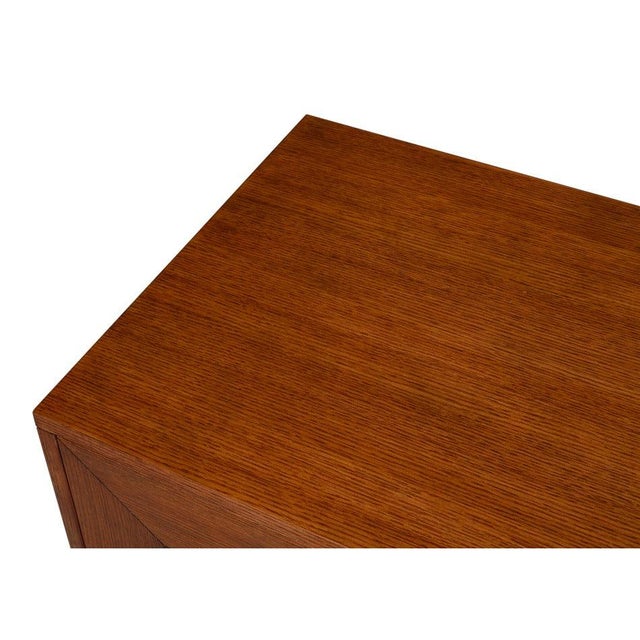Wood Old-World Marquetry Credenza, 86" - Walnut and Oak With Burl-Inset For Sale - Image 7 of 12