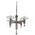 Vintage Nickel-Plated Chandelier, 1920s For Sale - Image 14 of 14
