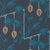 Harlequin Kimiko Wallpaper in Japanese Ink/Copper - a Sample For Sale