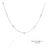 18k 750 Solid White Gold Natural Diamond Chain Necklace For Sale