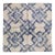 18th Century Set of Four Tiles Blue & White Floral Shapes, Portuguese For Sale