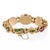 1990s Estate Diamond Pearls Gems Hidden Watch Slide Charms 14k Gold Bracelet For Sale - Image 5 of 6