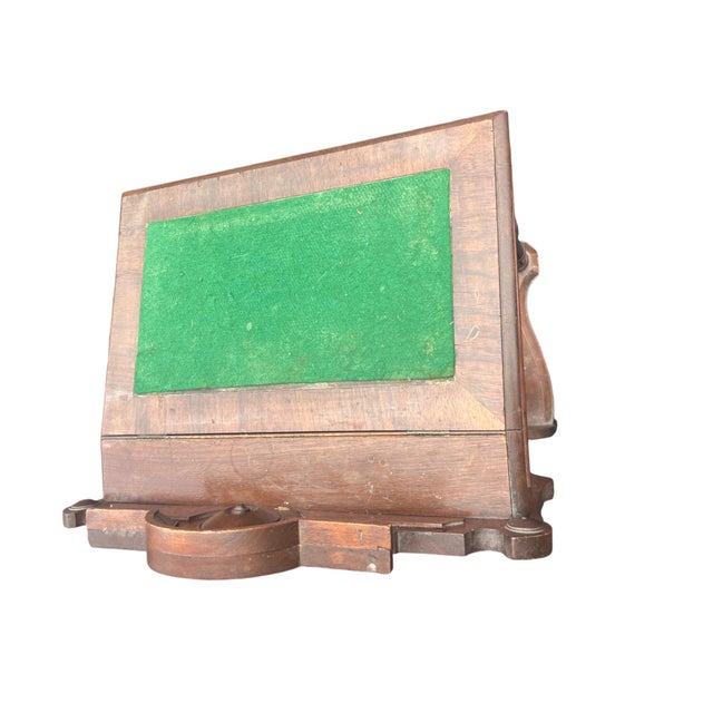 Late 19th Century Carved Walnut Victorian Flip Top Desk For Sale - Image 12 of 13