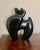 Modern studio pottery black horse figure , perfect for a modern or minimalist space! Makes a fantastic gift for any horse...