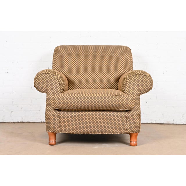 Baker Furniture Contemporary Upholstered Lounge Chair For Sale - Image 13 of 13