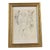 1960’s Vintage Abstract 5 Figure Female Nude Ink Study Drawing Framed For Sale