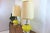 Pair of 1970's Lamps Yellow Glass and Chrome For Sale - Image 4 of 11