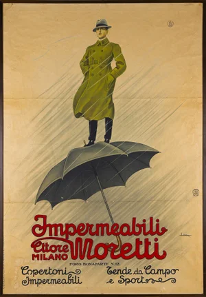 Commercial Printing by Leopoldo Metlicovitz for Ettore Moretti,1926