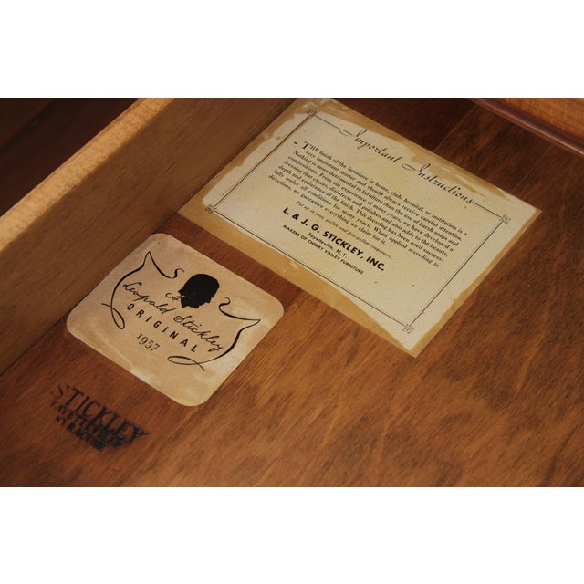 Stickley Cherry 6 Drawer Server Cabinet For Sale - Image 16 of 16