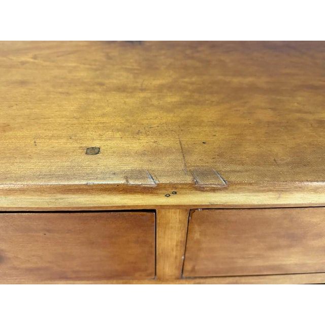 19th Century Solid Walnut Five Drawer Chest For Sale - Image 14 of 15