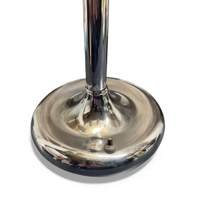 Mid 20th Century Mid-Century Modern Paul Secon Metal Lucite String Table Lamp. For Sale - Image 4 of 4