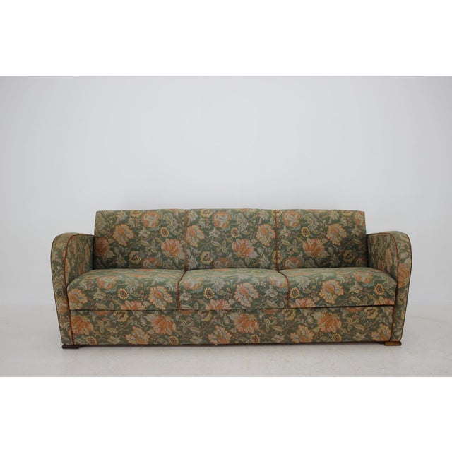 3-Seat Sofa by Jindřich Halabala, 1930s For Sale - Image 10 of 14