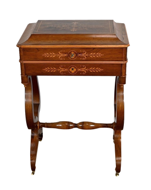 Small Charles X Writing Dressing Table, 19th Century