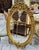French French Oval Wall Mirror – Hand Carved Gold Leaf Frame With Ornate Floral Details For Sale - Image 3 of 4