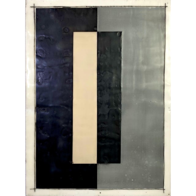 Contemporary Encaustic Mixed Media Installation by Gina Cochran - "Elements" - 9 Panels For Sale - Image 3 of 11