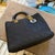 21st Century Black Fabric and Leather Large Lady Dior Bag by Christian Dior For Sale - Image 16 of 18