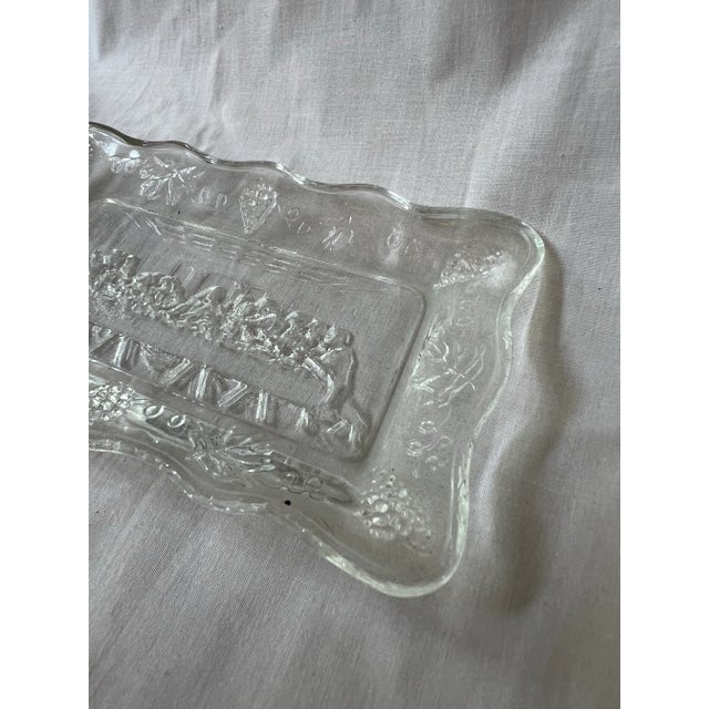 Transparent 1970s The Last Supper Pair of Glass Plates For Sale - Image 8 of 10