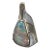 Late 20th Century Brazilian Opal in Sterling and 18k Gold Pendant For Sale