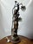 Zinc and Glass Lamp with Nymph from Julien Caussé, 1900s For Sale - Image 4 of 17