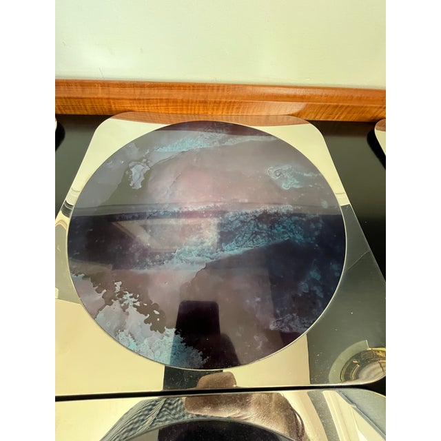 1960s 1960s Jean-Luc Bertrand for Bouillet Bourdelle Chargers Metanode and Stainless For Sale - Image 5 of 11