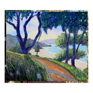 Large Expressionist California Landscape Oil on Canvas Hartman For Sale