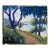 Large Expressionist California Landscape Oil on Canvas Hartman For Sale