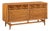 Broyhill Brasilia Mid Century Walnut and Brass 6-Drawer Lowboy Dresser For Sale