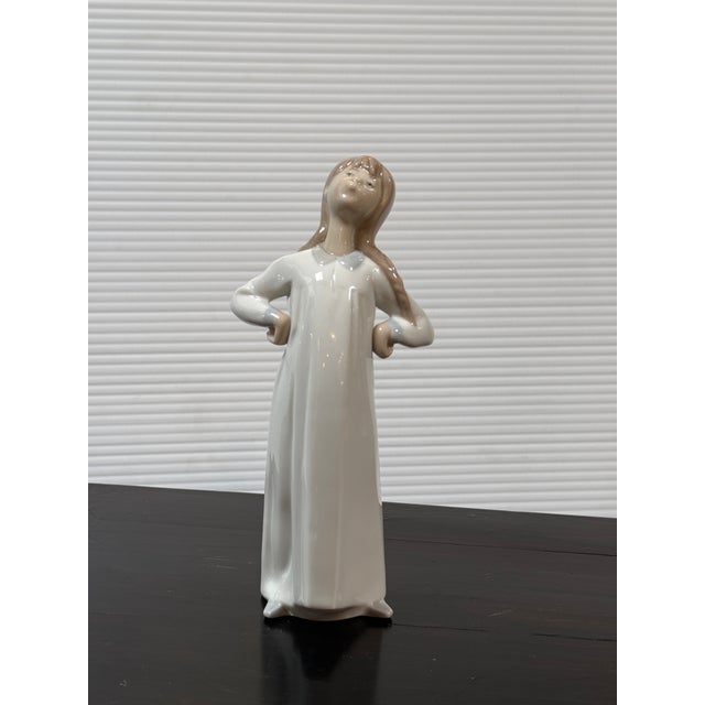 Fulgencio García for Lladró Girl Stretching Porcelain Figurine, Signed For Sale In San Francisco - Image 6 of 12