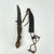 Kongo Knife with Carved Handle &amp; Leather Sheath A striking hand-forged knife from the Kongo region of Central Africa,...