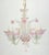 Pink Murano Glass Chandelier, 1950s Up to 250V (Europe/UK Standard).The wiring of this item may be original and might need...