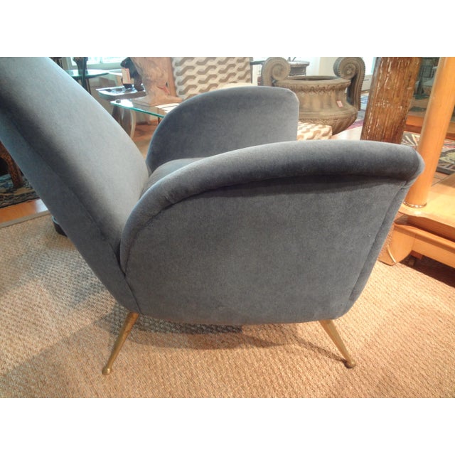 1960s Pair of Italian Modern Sculptural Lounge Chairs For Sale - Image 10 of 11