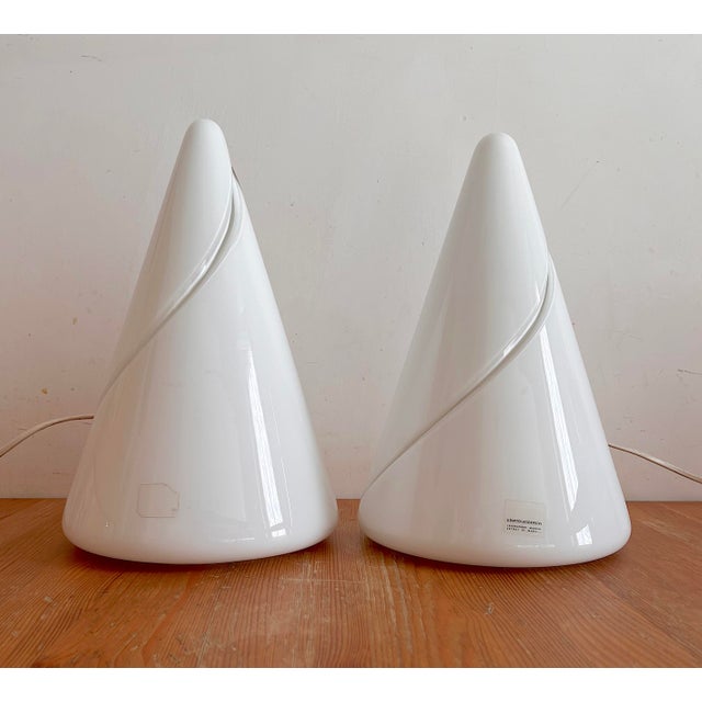 Cone-Shaped Lamps in Murano Glass, 1970s, Set of 2 For Sale - Image 11 of 11