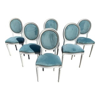 19th Century Fine French Louis XVl Dining Chairs - Set of 6 For Sale