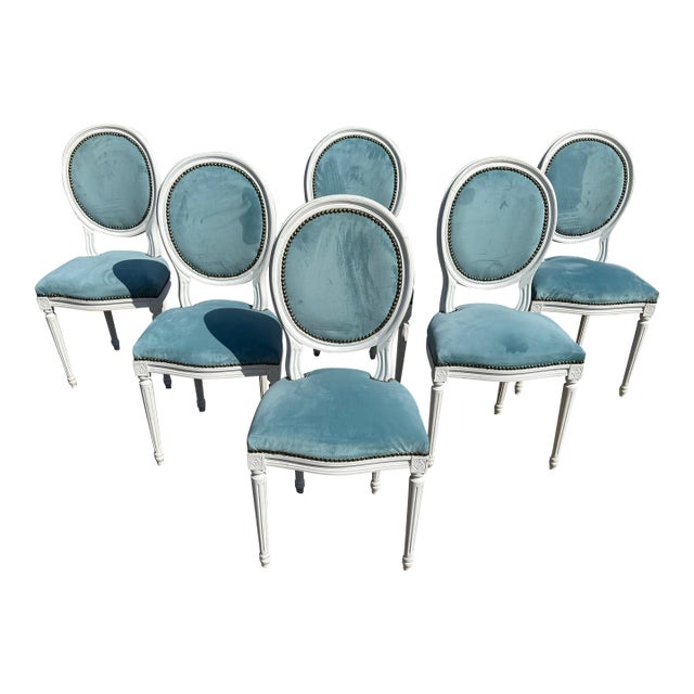 19th Century Louis XVl Dining Chairs - Set of 6 For Sale