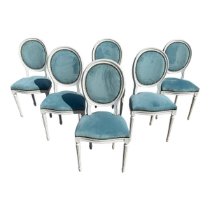 19th Century Louis XVl Dining Chairs - Set of 6