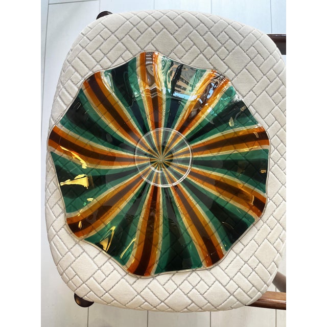 Round Murano Glass Centerpiece Plate, 1980s For Sale - Image 7 of 12