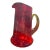 Mid 20th Century Crackle Glass Amberina Pitcher After Blenko, Rainbow or Pilgram Glass For Sale