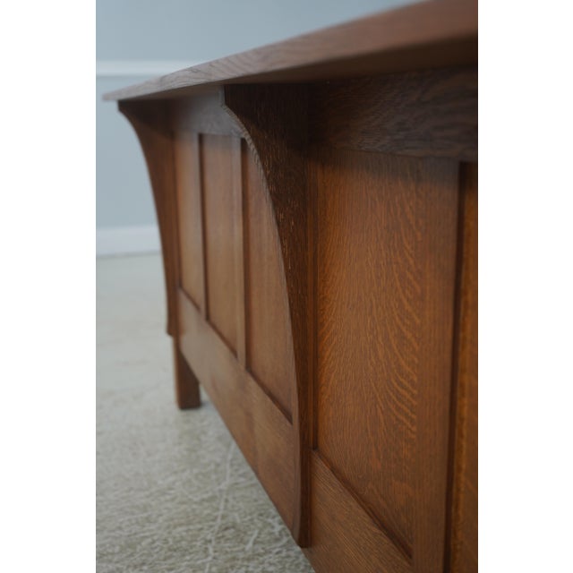 Stickley Mission Oak Arts & Crafts Sofa For Sale - Image 11 of 18