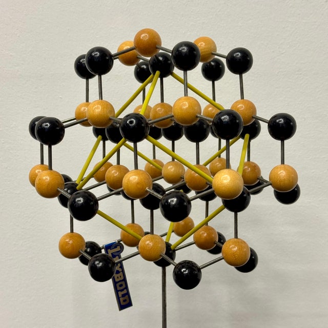 BVintage Black Molecular Model, 1940s For Sale - Image 3 of 8
