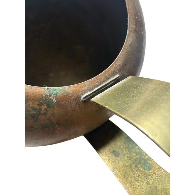 Vintage Copper and Brass Water Can For Sale - Image 4 of 4