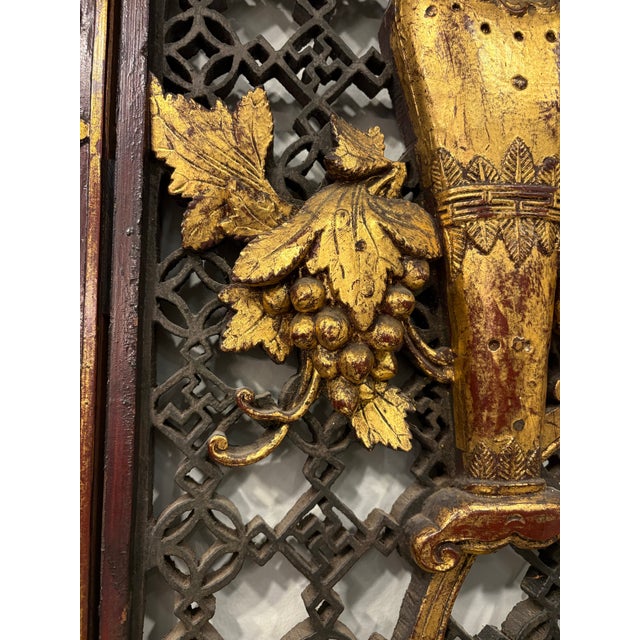 Antique Hand Painted Chinese Screens For Sale In Boston - Image 6 of 6