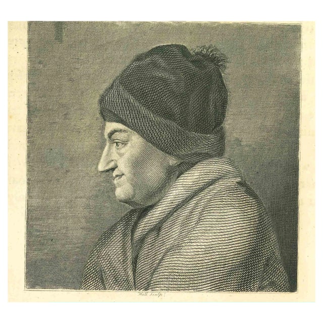 Thomas Holloway, Portrait, Original Etching, 1810 For Sale