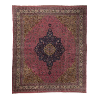 Antique Pink Turkish Sparta Rug - 13'00 X 15'00 For Sale