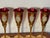 1970s Vietri Regalia Gold Enamel Ruby Champagne Glasses - Set of 4 For Sale In Miami - Image 6 of 8