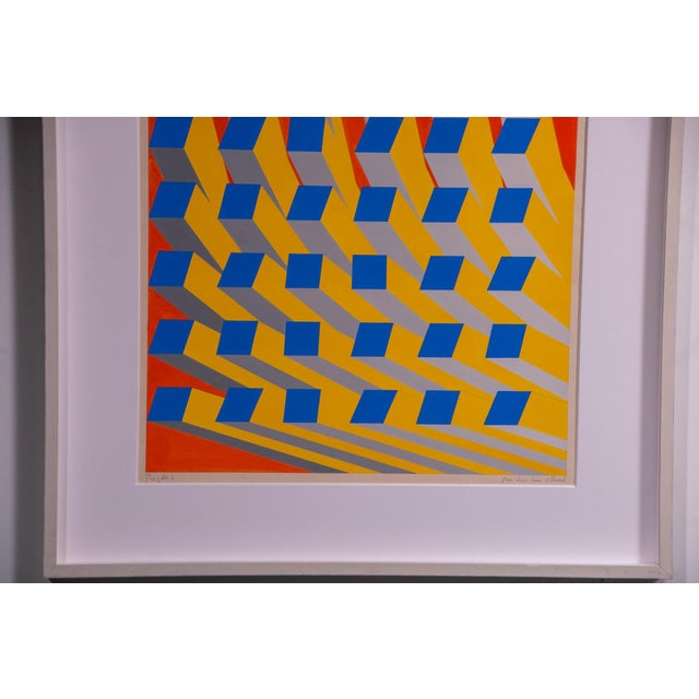 Paper Jan Van Den Abbeel, Projekt S, 1975, Gouache on Paper, Framed For Sale - Image 7 of 11