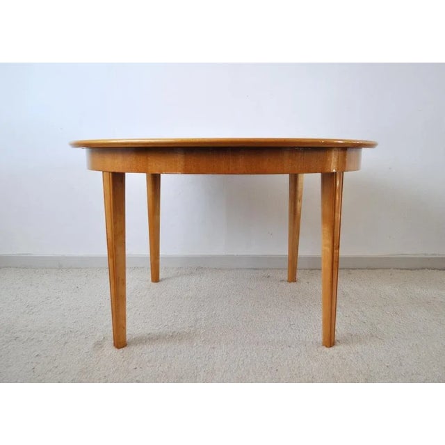 Art Deco Golden Elm Table, 1930s For Sale - Image 4 of 15
